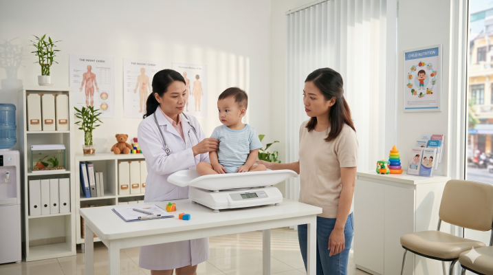 Trẻ chậm tăng cân không chỉ ảnh hưởng đến thể chất mà còn tác động đến hệ miễn dịch và sự phát triển trí não.
