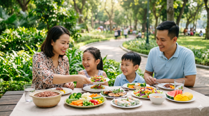 Ăn uống lành mạnh giúp tăng năng lượng, cải thiện cách thức hoạt động của cơ thể, tăng cường hệ thống miễn dịch và ngăn ngừa tăng cân.