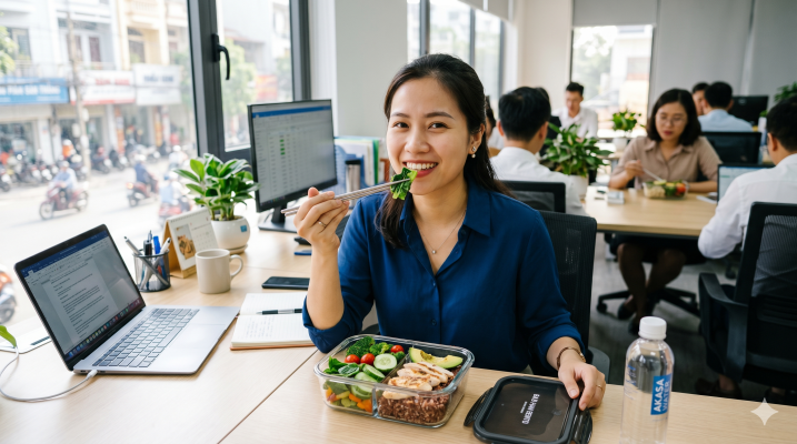 Khi cơ thể được cung cấp đủ dinh dưỡng sẽ tăng khả năng tập trung và hiệu suất làm việc.